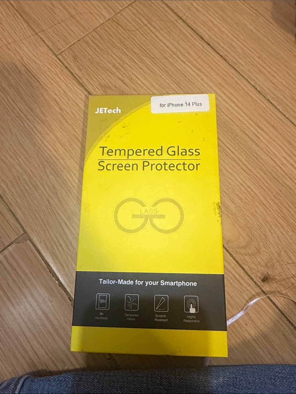 Yellow Tempered Glass Screen Protector for iPhone 14 Plus